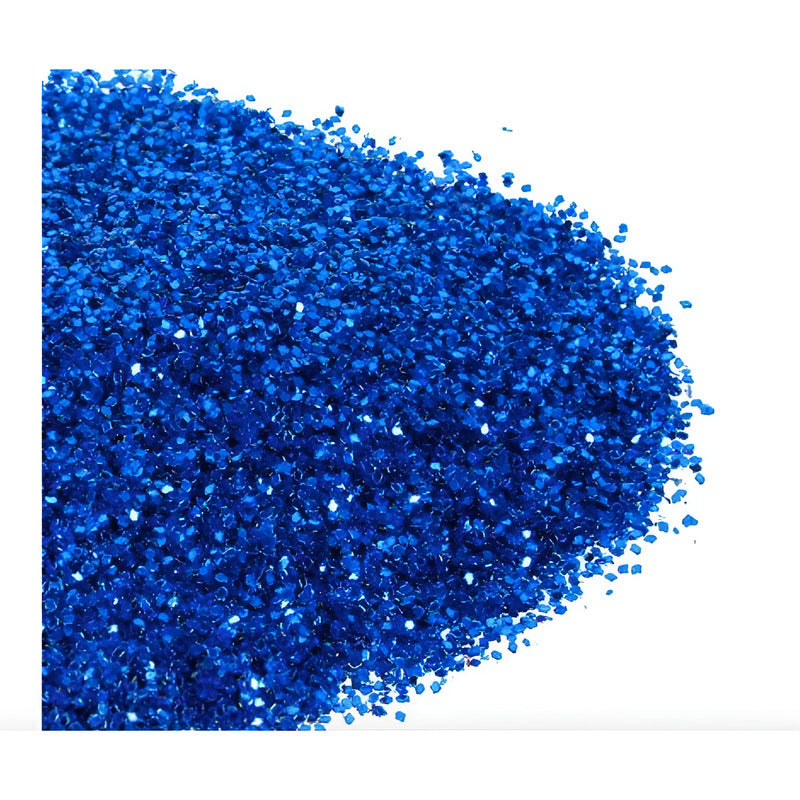 Diamantina #2 Azul Oscuro Metalico De 0.6mm 9 Piezas De 50gr Azul
