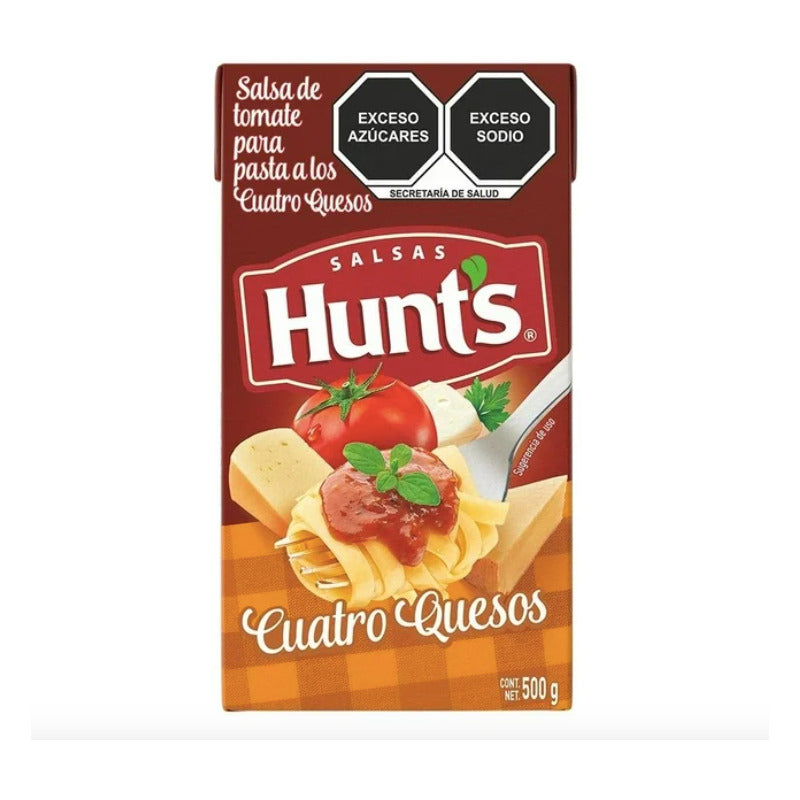 Salsa Hunts De Tomate A Los Cuatro Quesos 6 Piezas De 500gr
