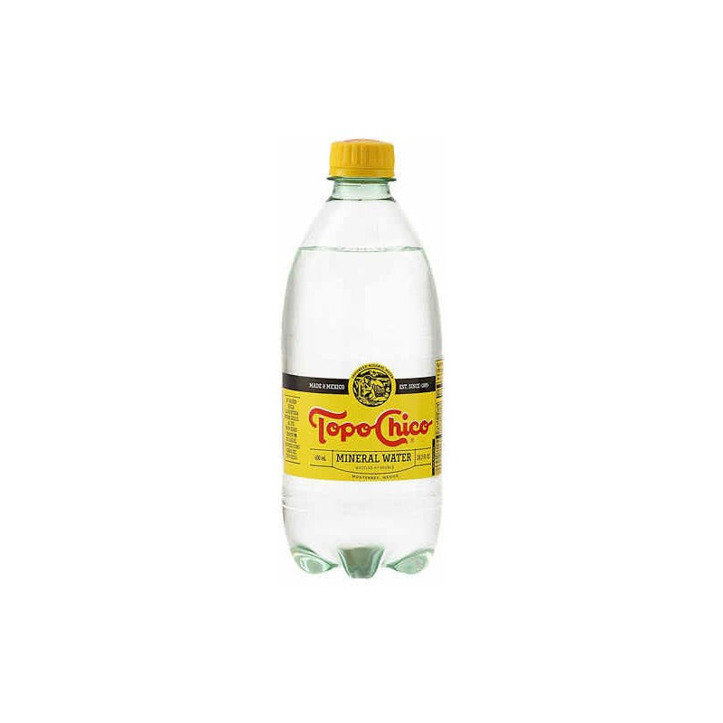 12 Piezas Agua Mineral De Manantial Topo Chico 600ml