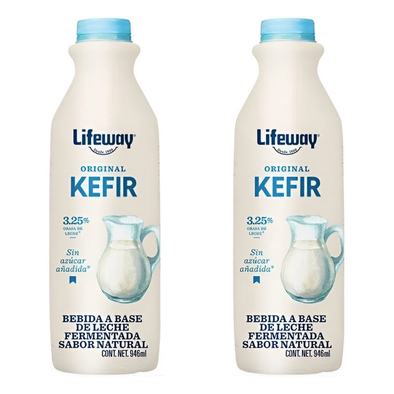 Bebida Lifeway Kefir Original Sabor Natural 2 Pzas De 946ml