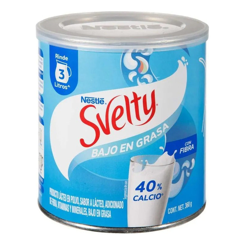 Leche En Polvo Svelty 360gr Bajo En Grasa Nestle (2 Pzs)