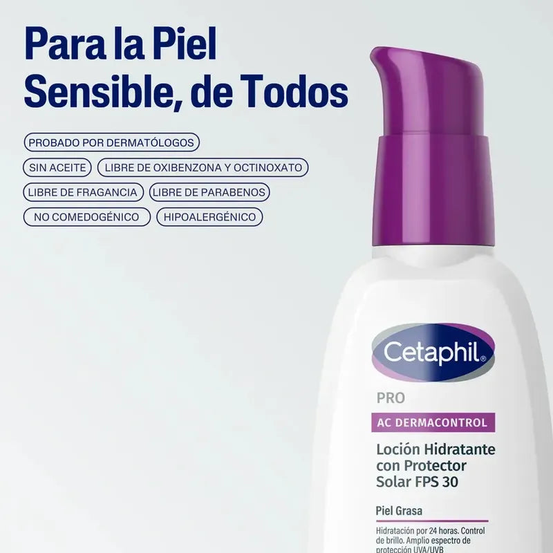 Hidratante Facial Cetaphil Pro Ac Contol Fps 30 De 110ml Grasa Día