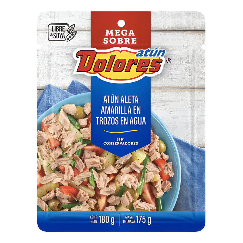 Atún En Agua Dolores Mega Sobre 6 Piezas De 180gr