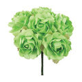 Ramito De Rosas X6 Flores De Papel Color Verde De 10cm 3 Pzs Verde