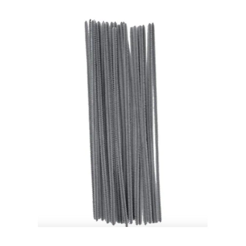 Limpia Pipas Chenille Natural Color Gris De 30cm 36pz
