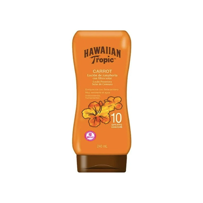 Protector Solar Hawaiian Tropic Carrot Fps 10 2 Pzs De 240ml