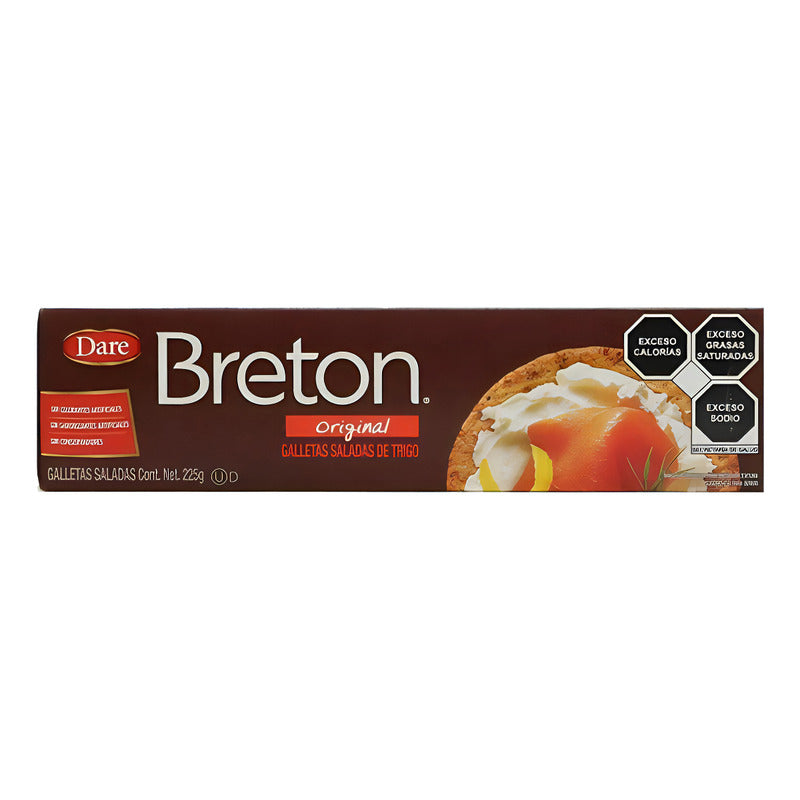 Galletas Saladas Trigo C Ajonjolí Dare Breton 2paq 225c/u