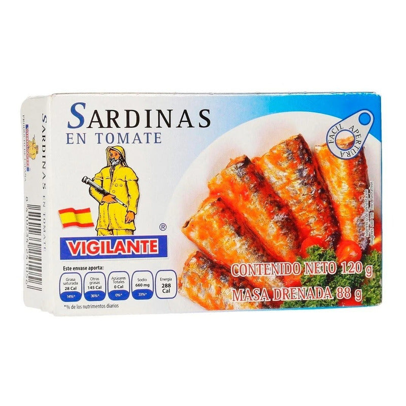 Sardina En Aceite Vigilante Lata 120 Gr 3 Pack Ipg