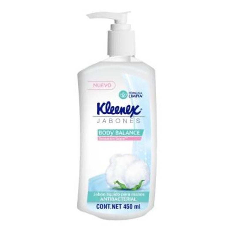 Jabón Líquido Manos Kleenex Antibacteriano 450ml 4pz Ipg