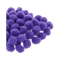 Mercería Pom Poms De 19mm Color Morado 3 Paq De 100pz