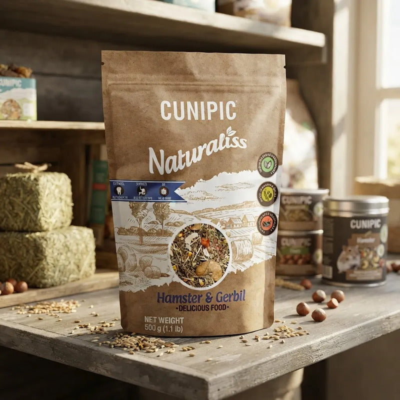 Cunipic Naturaliss Alimento Para Hámster Y Gerbo, 500 G