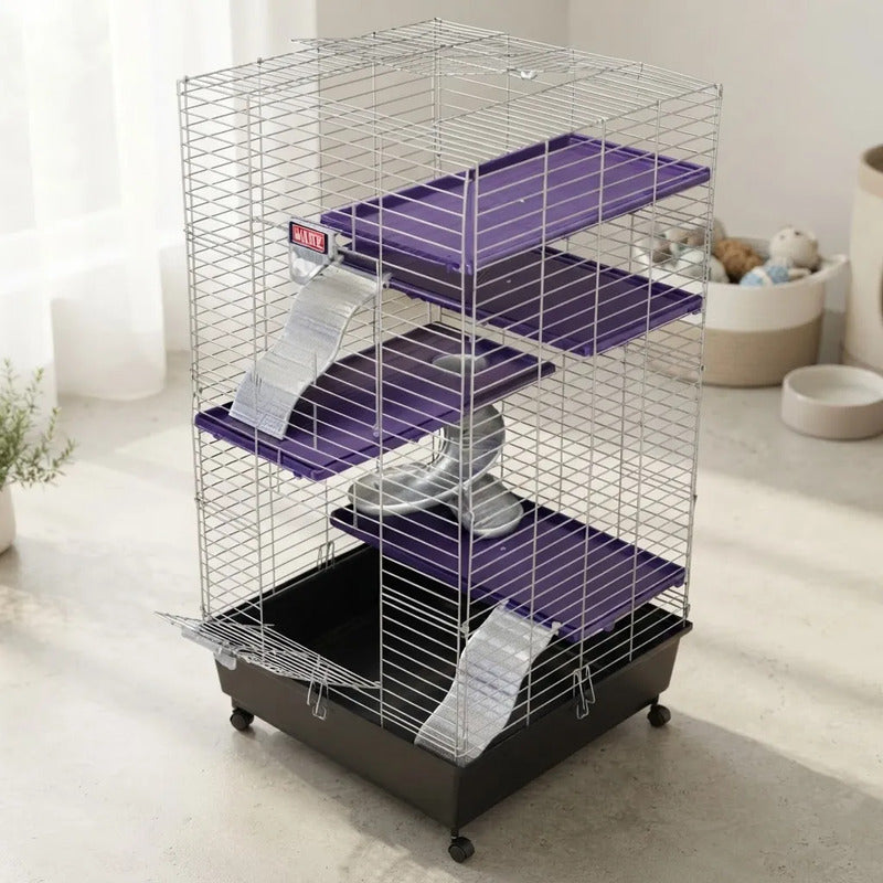 Kaytee Hábitat Deluxe Multinivel P. Hurón O Chinchilla,azul