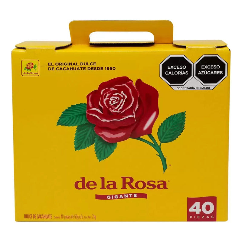 De La Rosa Mazapán Dulce De Cacahuate 40 Pzs De 28g (2cajas)