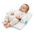 Cojín Antirreflujo Para Bebé Desde Recién Nacido, Blanco, Diseño Ergonómico Con Inclinación, Soportes Ajustables Y Tela Transpirable, Inizzi
