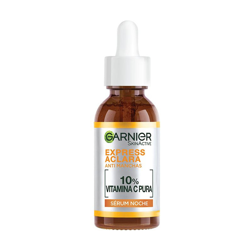 Garnier Express Aclara Sérum Noche Antimanchas Con Vitamina C Pura, 30ml Todo Tipo De Piel