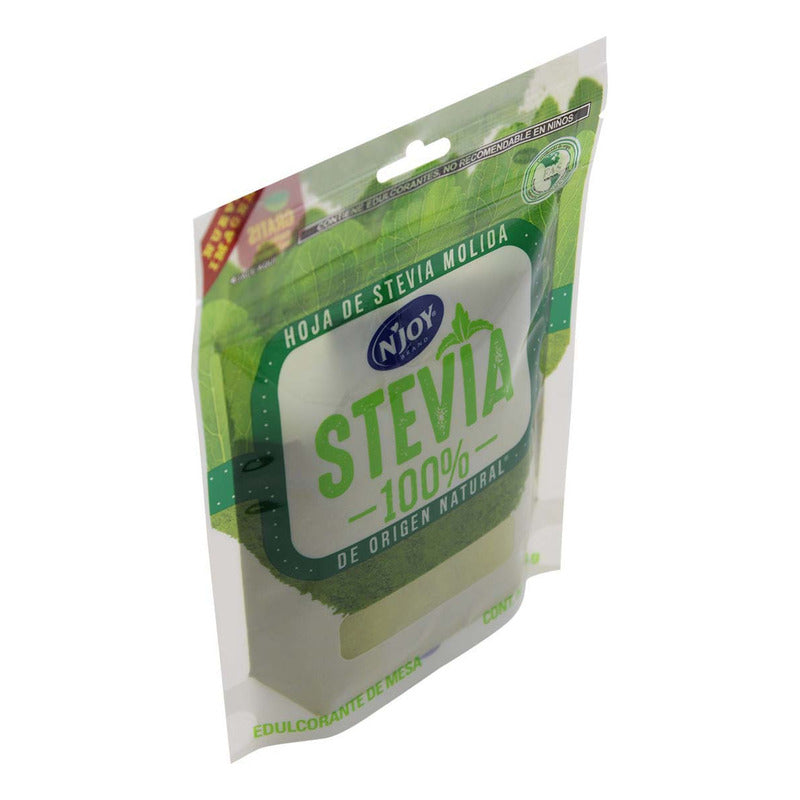 Endulzante N'joy Hoja De Stevia Molida 100% Natural 100g