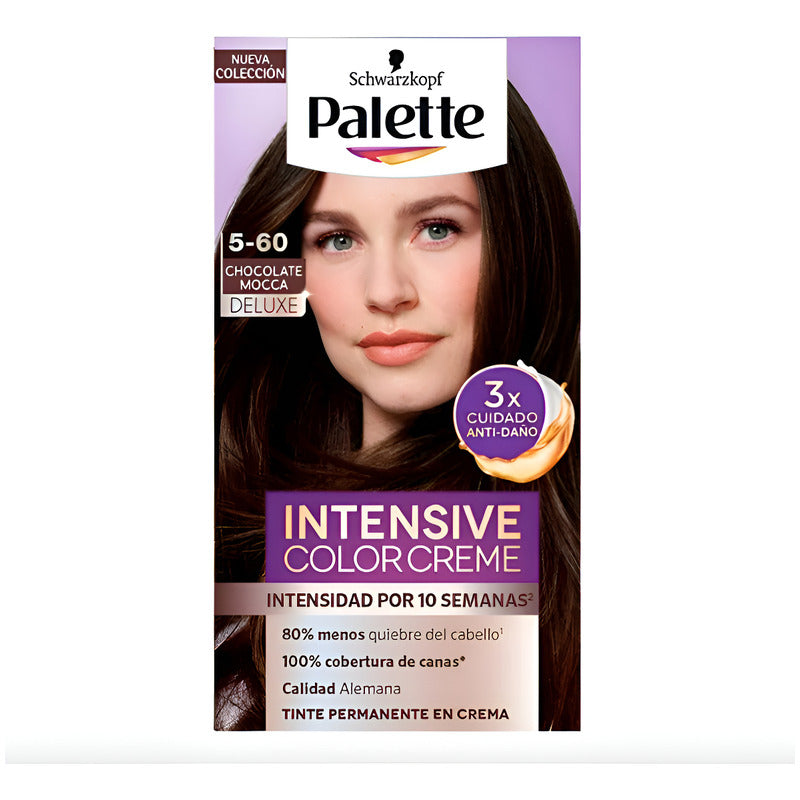Tinte Para Cabello Palette 5-60 Chocolate Mocca 6 Pz De 50ml 5-60 Chocolate Mocca