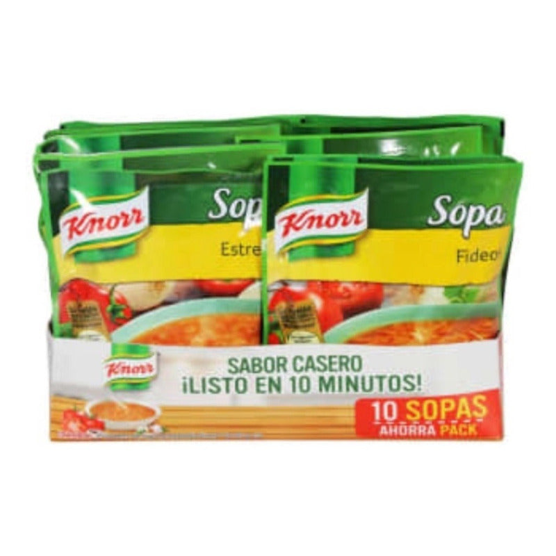 Surtido De Sopas Instantáneas Knorr De 95g C/u (10piezas)