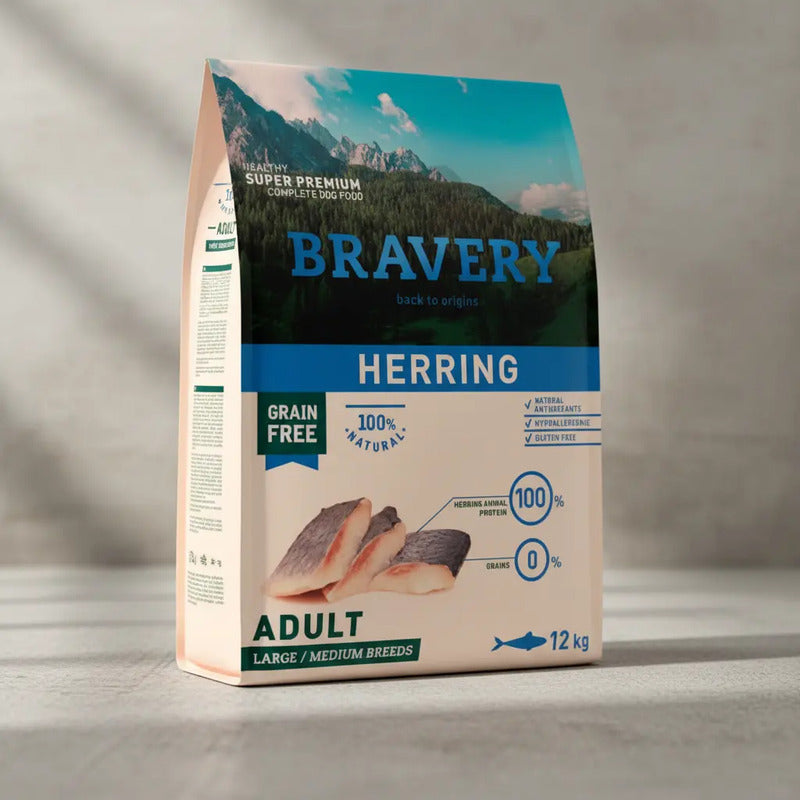 Bravery Perro Arenque (herring) Adulto Mediano/grande 12 Kg