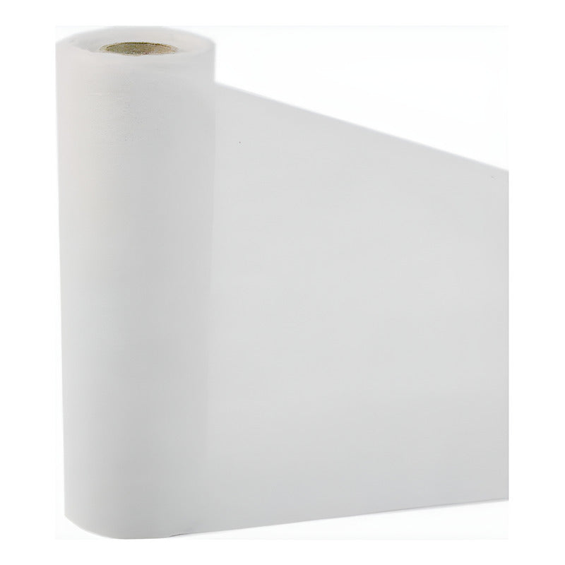 Tela Blanca Decorativa 15cm 10m Blanco Liso