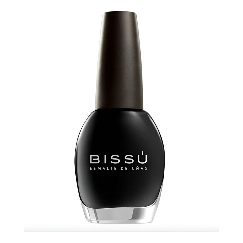Esmalte De Uñas Bissú Color Negro 1 Pieza De 15ml Negro
