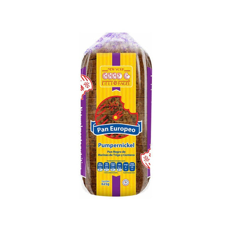 Pan Negro De Centeno New York Deli 2 Pzas 625 Gr C/u