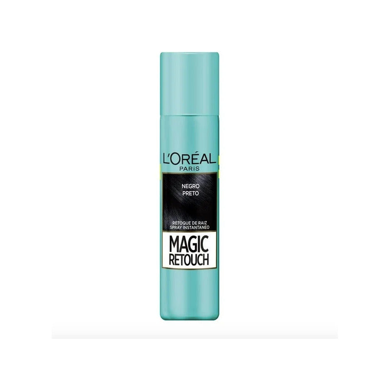 Retocador De Raíces L'oréal Magic Retouch Tono Negro 75ml Negro