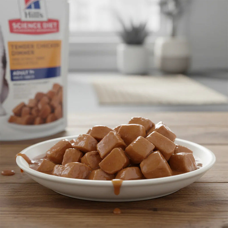 Alimento Húmedo Gato Senior Pollo Trocitos En Gravy, 79 G