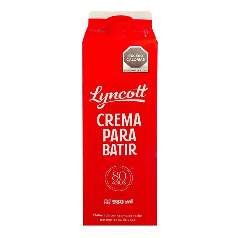 Crema Para Batir Lyncott 980ml (1pza)