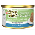 Fancy Feast Gourmet Naturals P/gato Trucha Y Atun 12pz D 85g