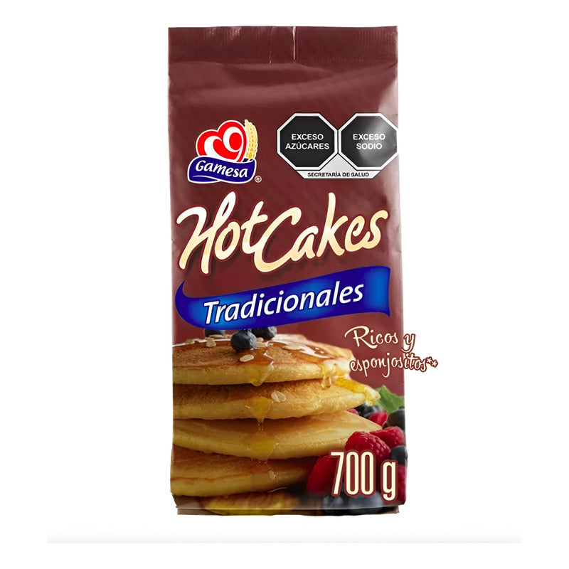 Harina Para Hot Cakes Gamesa Tradicional 6 Piezas De 700gr