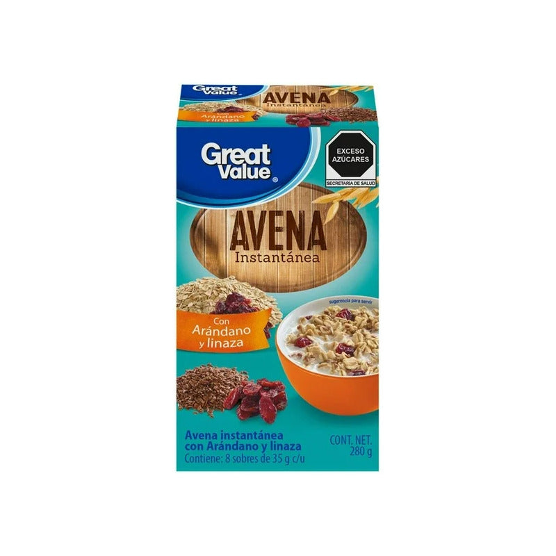 Avena Instantánea Con Arándano Y Linaza (2piezas)