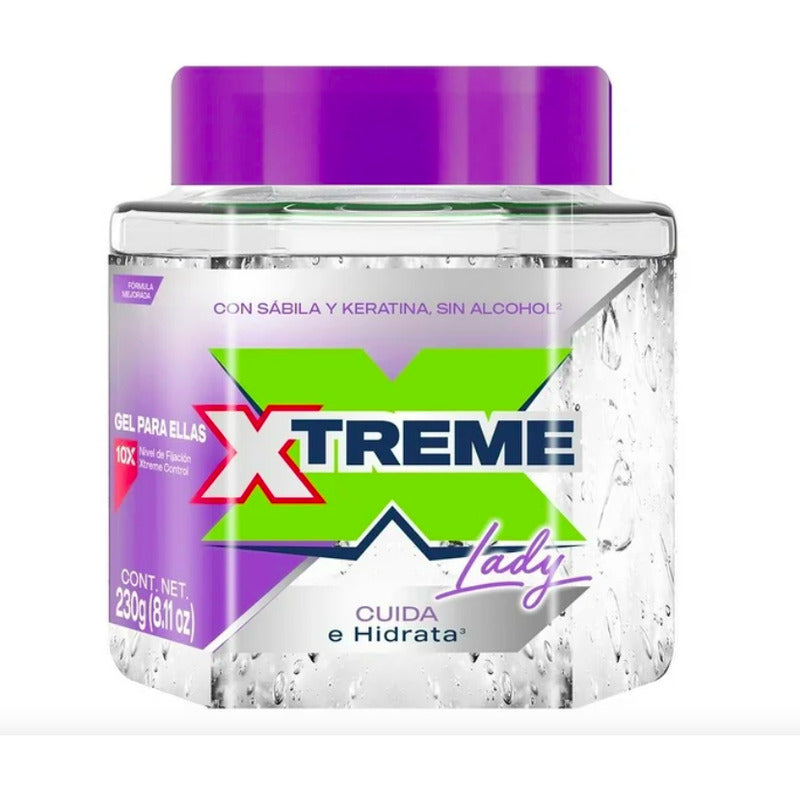 Gel Para Cabello Xtreme Lady 3 Piezas De 230g