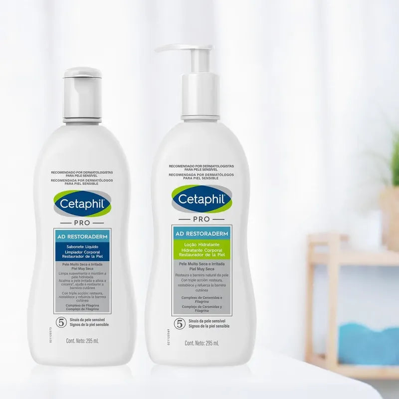 Cetaphil Restoraderm Pro Ad Limpiadora Facial, 295 Ml