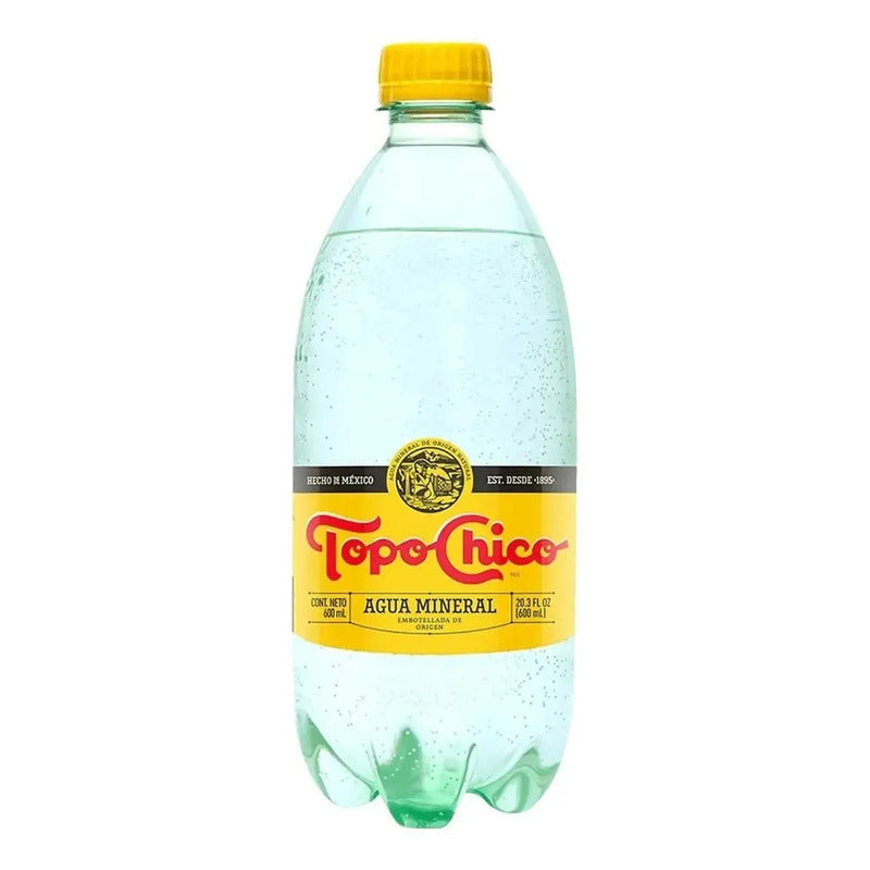 Topo Chico Agua Mineral Paquete De 12 Botellas De 600 Ml Pet