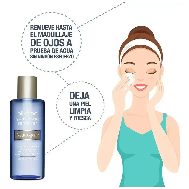 Desmaquillante Neutrogena Para Ojos 3 Pzs De 162 Ml C/u