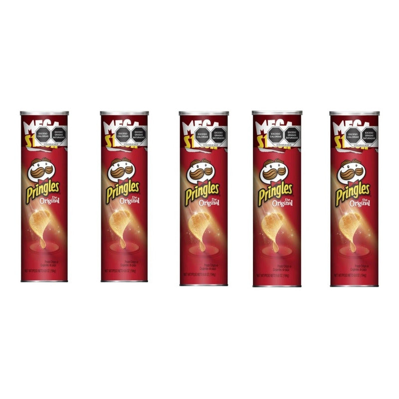 Papas Pringles The Original  5 Pz De  194 G  Lpg