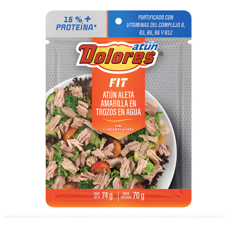 Lomo De Atún En Agua Extra Proteina Dolores 6 Piezas De 74gr