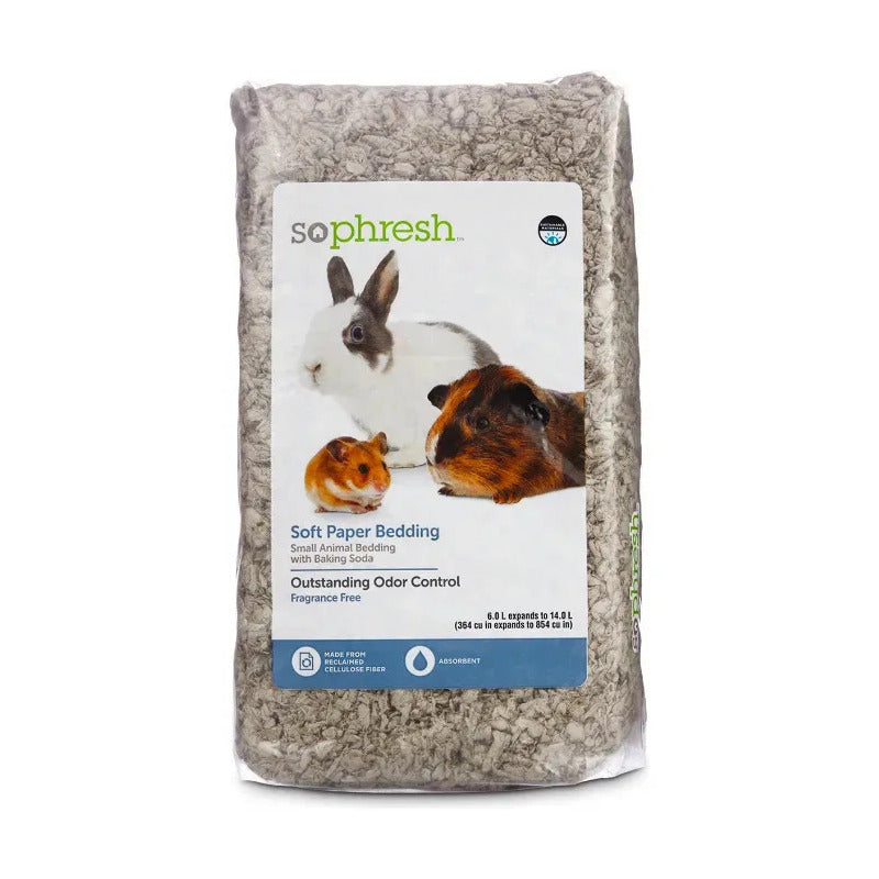 Papel Con Bicarbonato Sin Aroma Para Pequeñas Mascotas, 14 L Gris