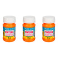 Pintura Acrílica Alta Calidad Color Mandarina 3 Pz De 35ml Mandarina