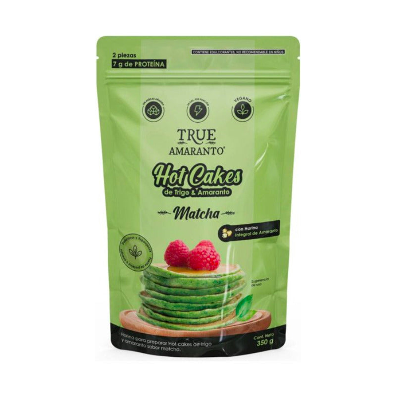 Harina Para Hot Cakes True Amaranto Matcha 2 Piezas De 350g