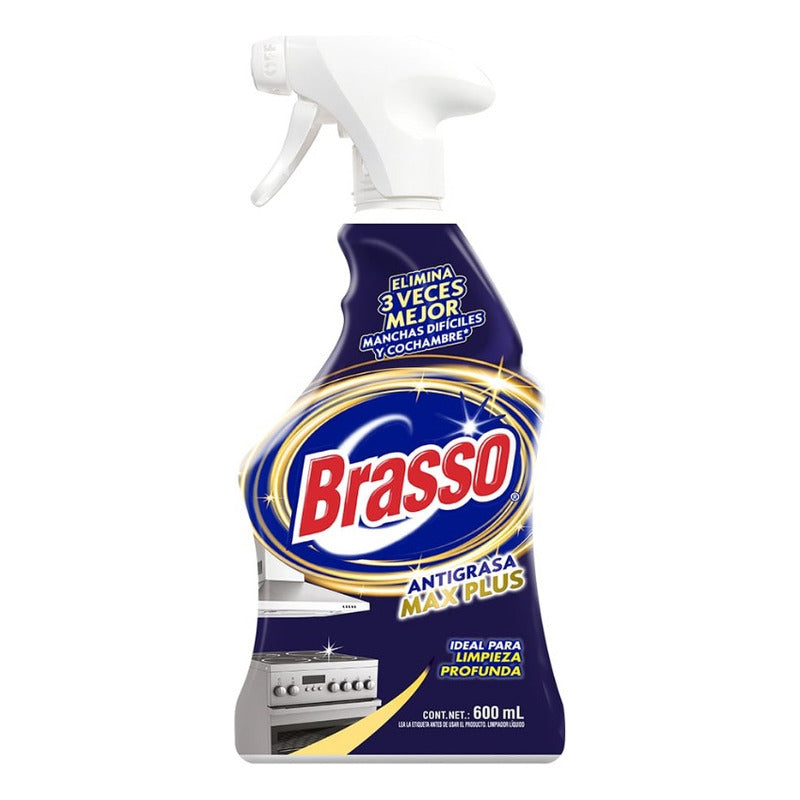 3 Pzas Desengrasante Multiusos Brasso Bam Trigger 600 Ml