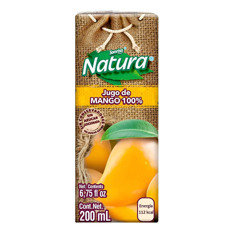 Jugo Sonrisa Natura 100% Mango 200ml