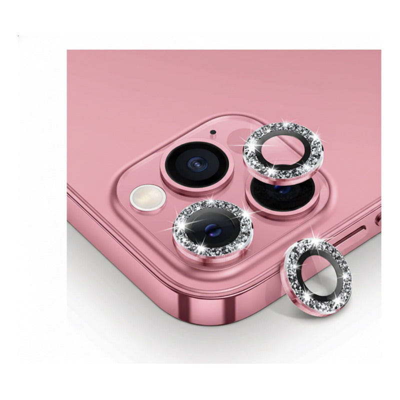 Mica Lente Cámara Glitter Diamantes Para iPhone 17 Pro Max Diamantes