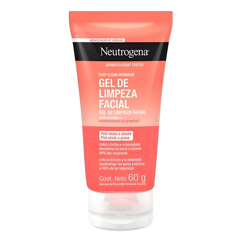 Gel De Limpieza Neutrogena Deep Clean Piel Mixta A Grasa 60g Todo Tipo De Piel Día/noche