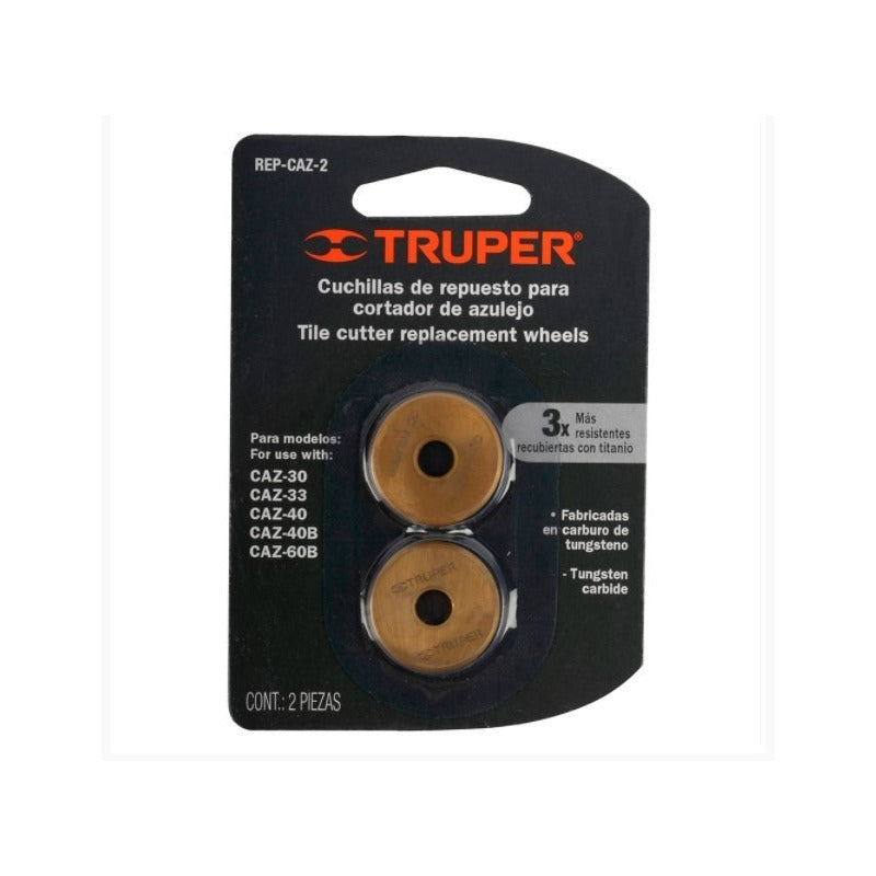 Repuesto Para Cortador De Azulejo 23 Mm Truper 2 Piezas