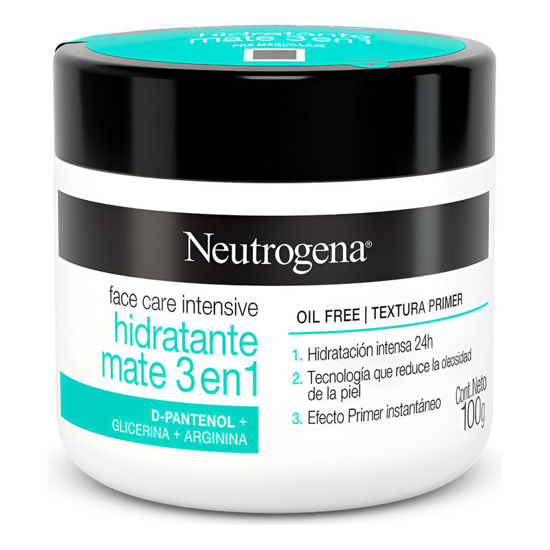 Crema Hidratante Facial Neutrogena Mate 3 En 1  Todo Tipo De Piel