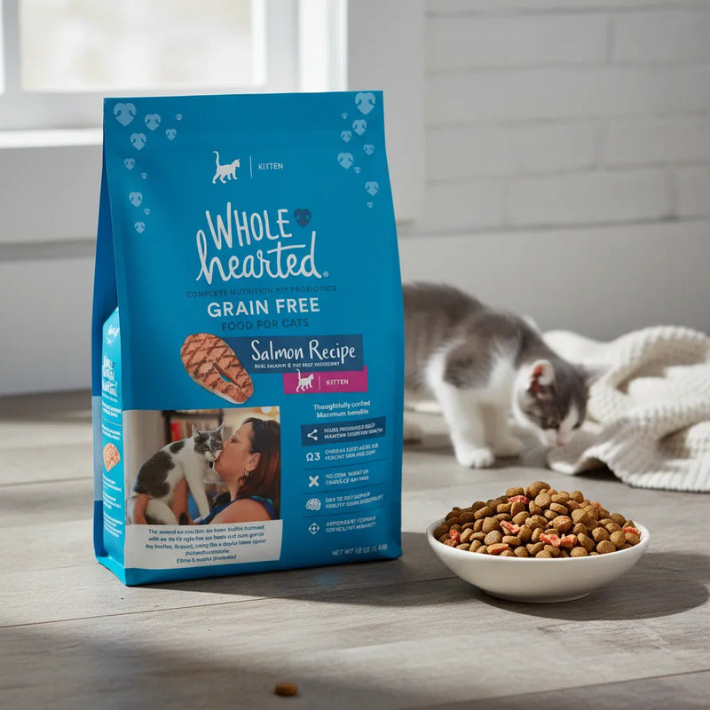 Alimento Natural Para Gatito Receta Salmón, 5.4 Kg