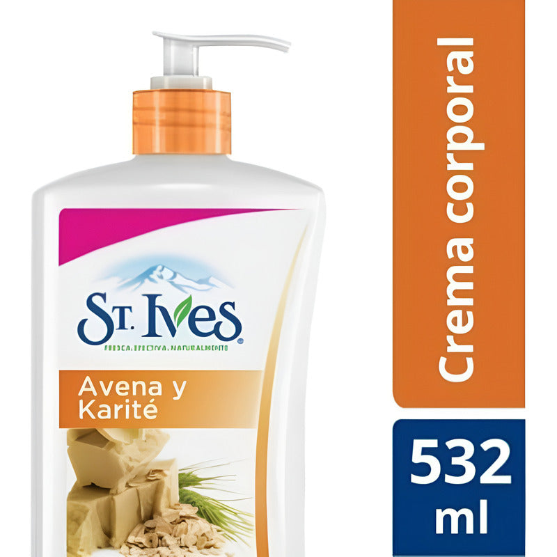 5 Pzas De Crema Corporal St Ives Avena Y Karité 532 Ml Avena Y Karité
