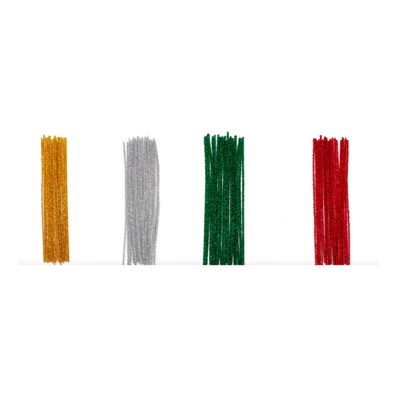 Limpia Pipas Colores Metalicos Surtidos De 30cm 32pz